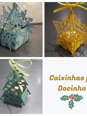 Arquivo silhouette forminhas rendadas porta doces natal