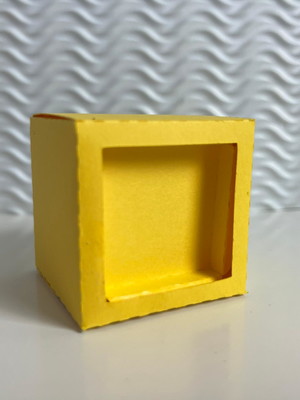 Molde limpo em pdf caixa cubo com visor shaker