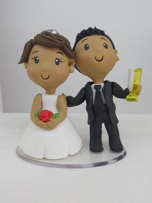 Mini topo de bolo casamento