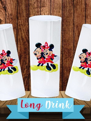 Copo long drink - mickey e minnie