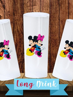 Copo long drink - mickey e minnie