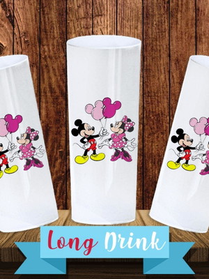 Copo long drink - mickey e minnie