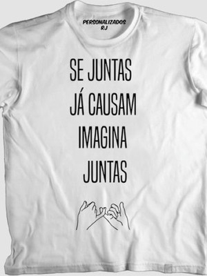 Camiseta engraçada se juntas causam imagina juntas