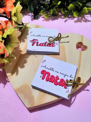Card com tablete cacau show 5g- natal