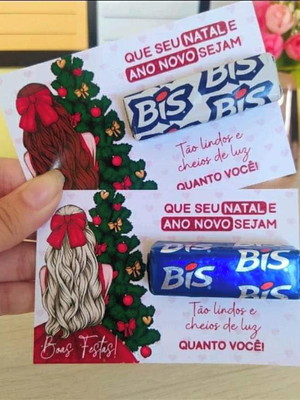 Card com bis- natal