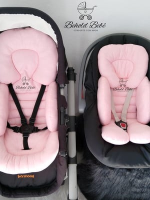 Kit almofada redutora de bebê conforto e almofada carrinho