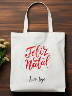 Kit 20 ecobag de natal 40x35cm