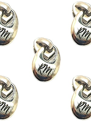 Cursor personalizado prata gota pequeno numero 05 com 10 uni