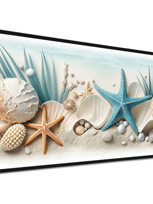 1 quadro grande praia estrela do mar pérolas molduras