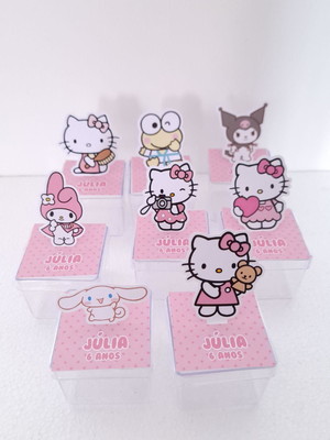 Caixa acrílica 3d hello kitty