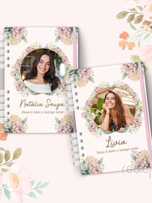 Caderno de anotações personalizado com foto na capa