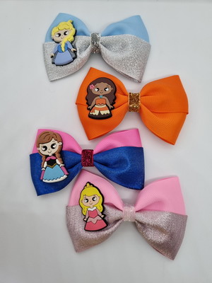 Kit 4 presilhas princesas
