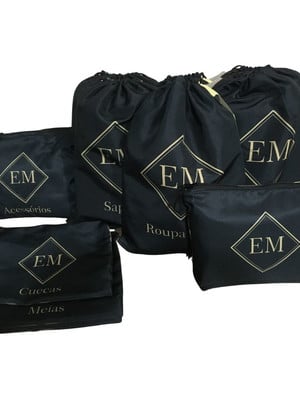 Organizador de mala masculino - kit 7 peças