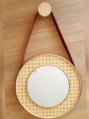 Espelho decorativo redondo adnet 30cm