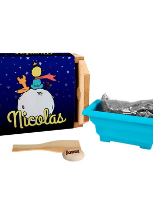 Al319 - kit caixote com gravação e semente personalizada