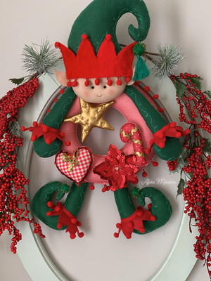 Guirlanda de natal duende