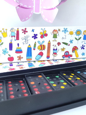 Dominó personalizado infantil brinde escolar férias