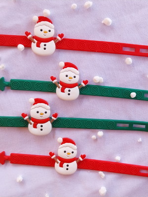 Pulseira natal boneco de neve - lembrancinha escola festa