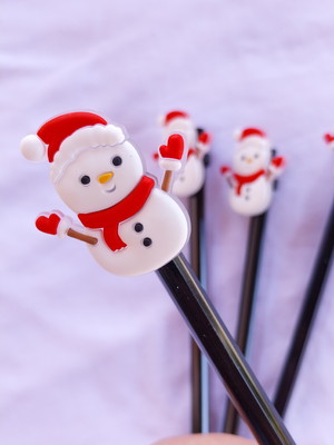 Lápis natal boneco de neve - lembrancinha escola festa