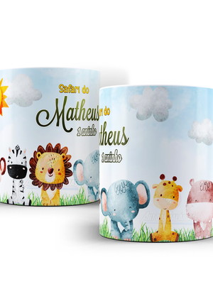 Caneca polímero safari