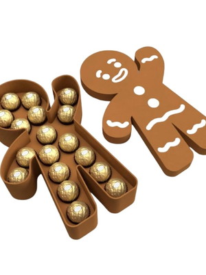Presente de natal caixa ginger bread com bombom