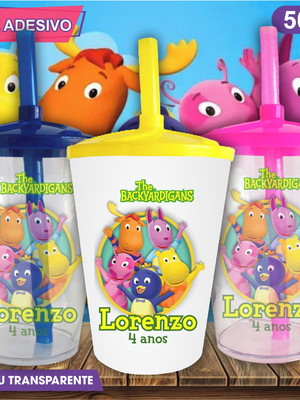 Copo twister personalizado os backyardigans - 500 ml