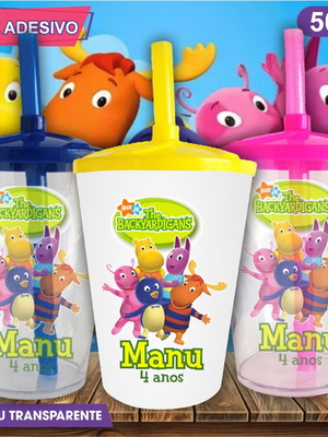 Copo twister personalizado os backyardigans mod. 2 - 500 ml