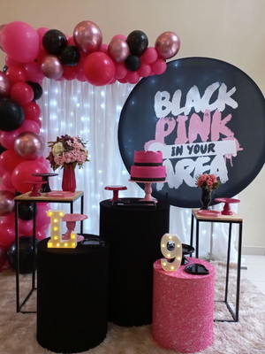Decoração black pink
