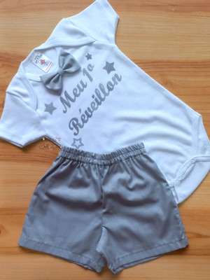 Conjunto menino meu primeiro réveillon ano novo