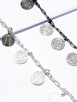 Pulseira berloque pingentes são bento semi joia banhada