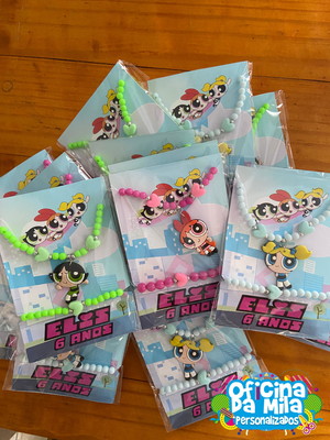 Colar e pulseira meninas super poderosas