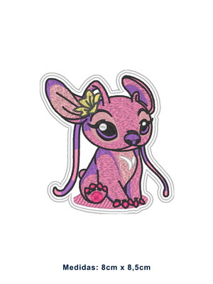 Patch bordado termocolante angel - lilo e stitch