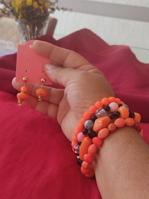 Kit pulseiras e brincos