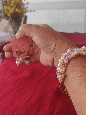 Kit pulseiras e brincos