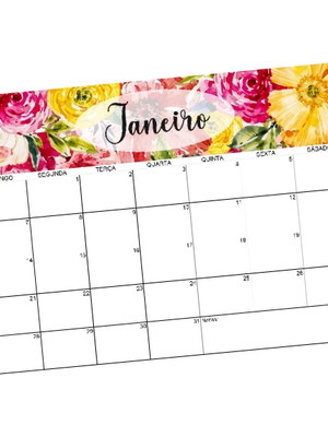 Planner mensal 2025 flores kahlo