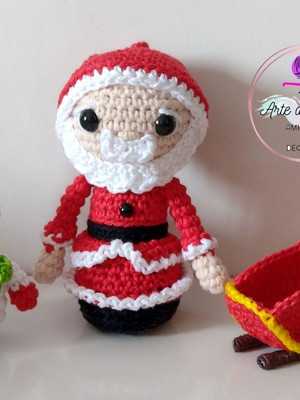 Enfeites de natal em amigurumi