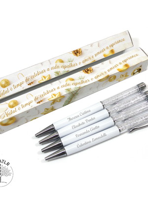 Caneta personalizada com caixa