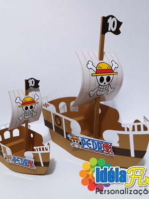 Kit barco one piece 1 grande e 10 pequenos