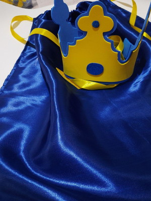 Capa e coroa rei e rainha
