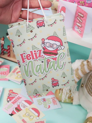 Sacola personalizada natal