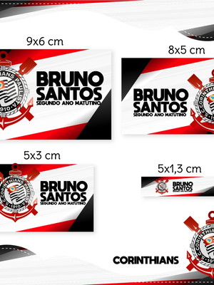 50 etiqueta escolar corínthians