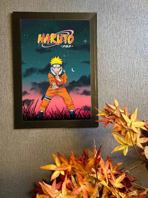 Naruto quadro com moldura 33x24cm