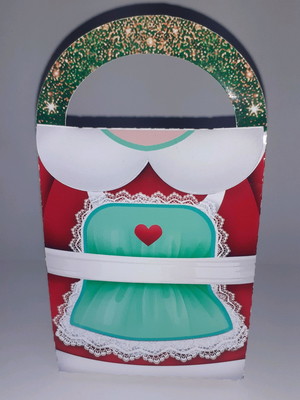 Sacolinha de natal papai noel/mamãe noel