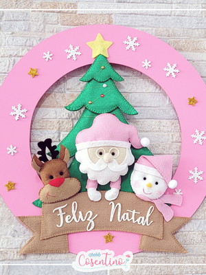 Guirlanda enfeite de porta - natal