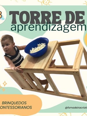 Torre aprendizagem 3 em 1 ecopaletes