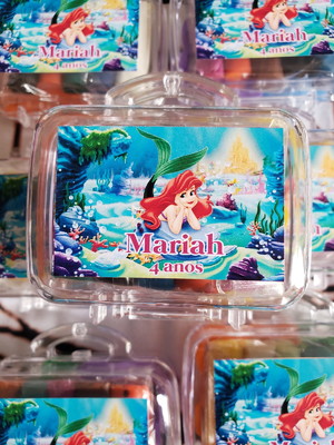 Kit mini maletinha massinha de modelar a pequena sereia