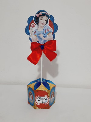 Centro de mesa personalizados branca de neve
