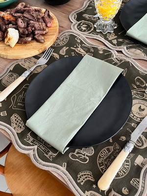 Jogo americano para churrasco - coleção charm