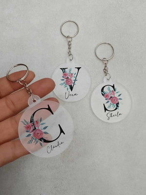 Chaveiros acrílicos transparentes personalizados