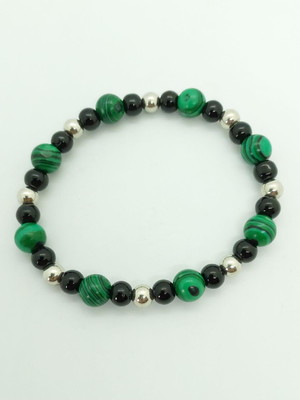 Pulseira pedra natural malaquita